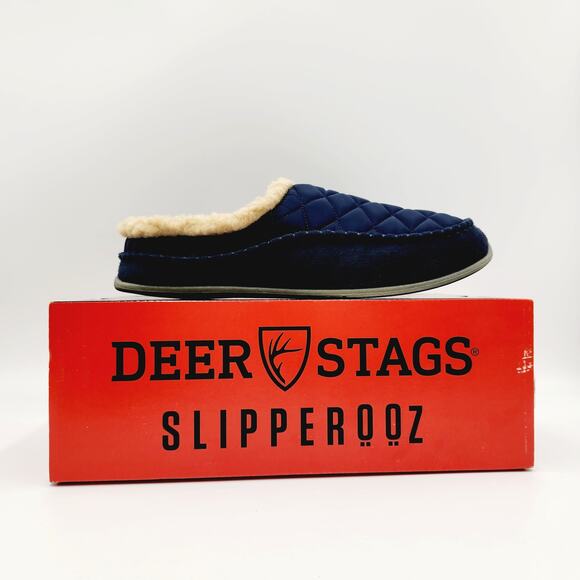 Deer Stags Men\'s Navy Alma Cushioned Indoor/Outdoor Clog Slippers Size 9M main image 6